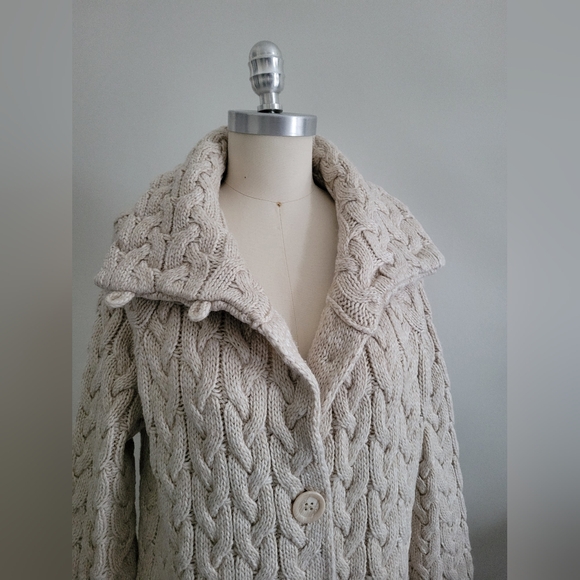 ZARA wool chunky cable knit sweater - Picture 13 of 14